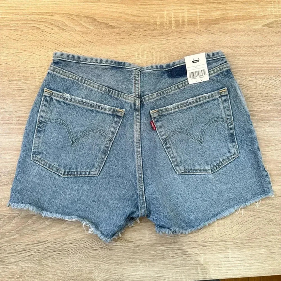 NWT Levi's 501 Waist Jean Shorts Blue 25 - Picture 3 of 12